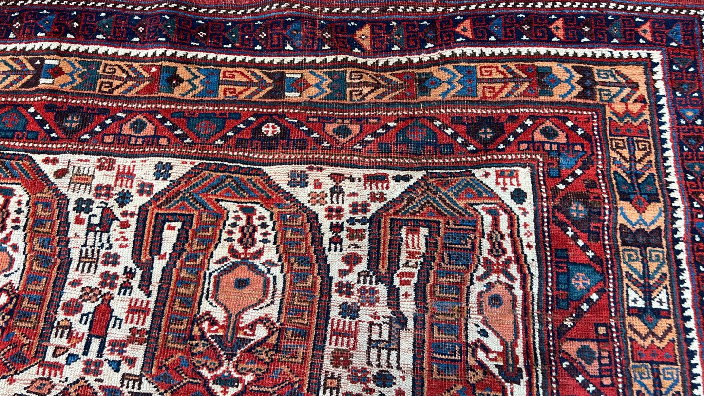 Persian Qashqai 5'x8'9" Area Rug