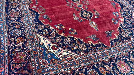 Persian Kashan 8'3"x12'11" Area Rug