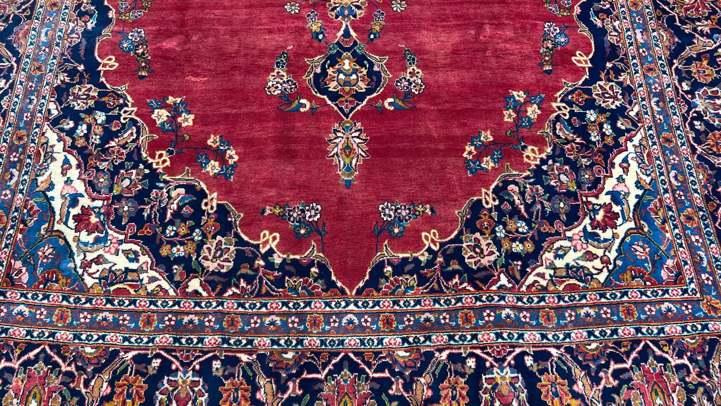Persian Kashan 8'3"x12'11" Area Rug