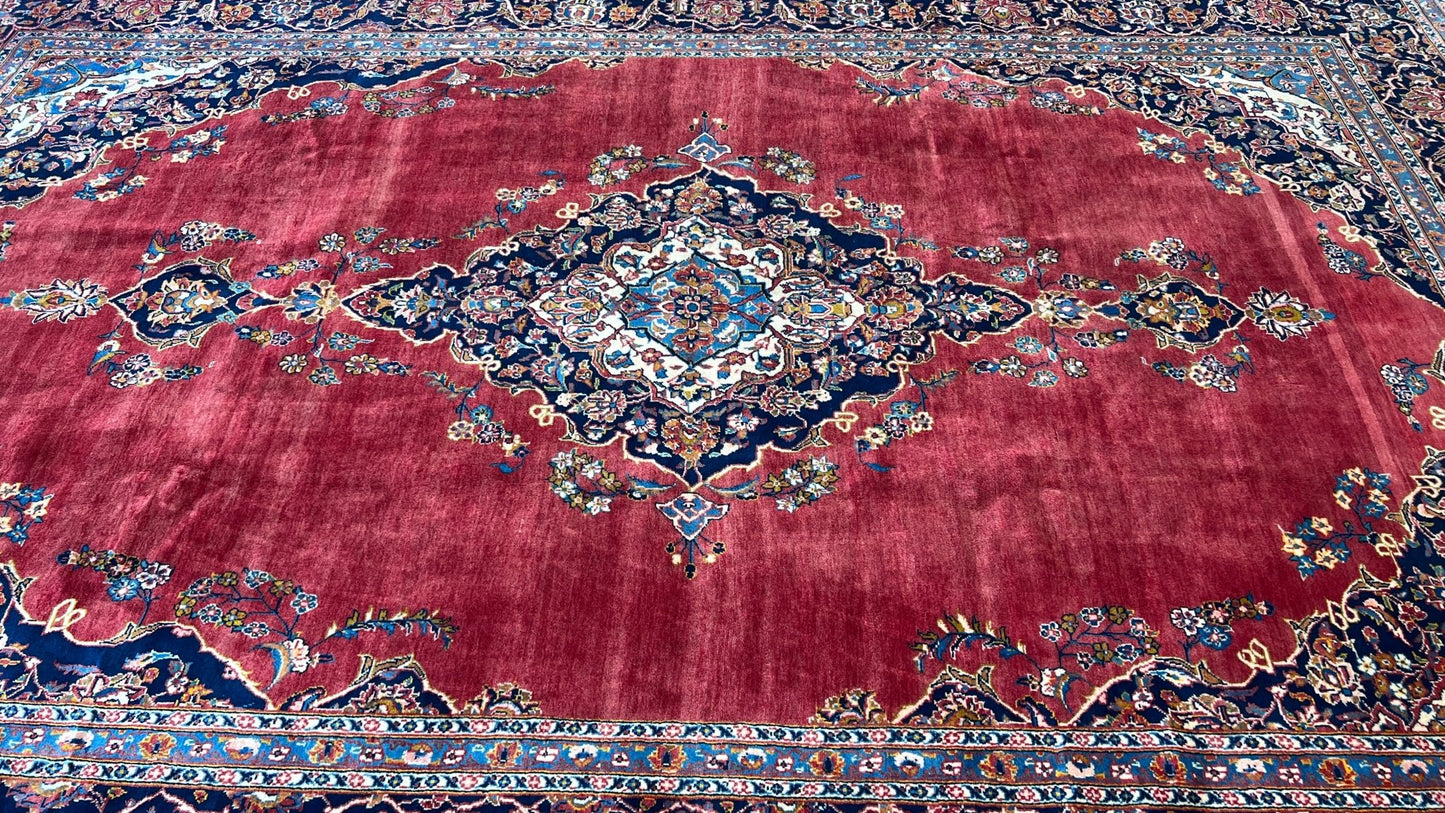Persian Kashan 8'3"x12'11" Area Rug