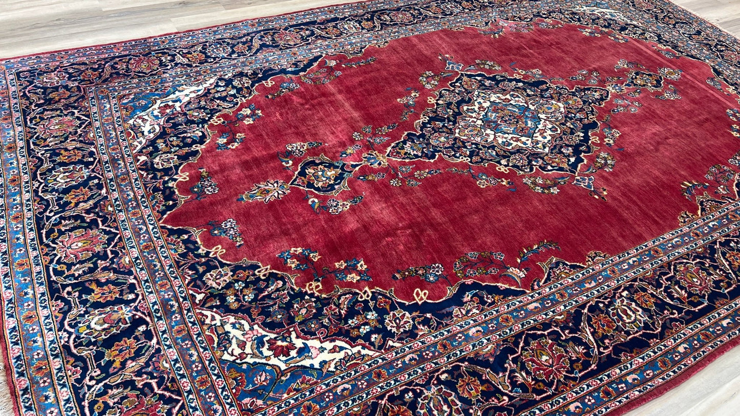 Persian Kashan 8'3"x12'11" Area Rug