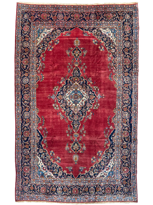 Persian Kashan 8'4"x12'10" Area Rug