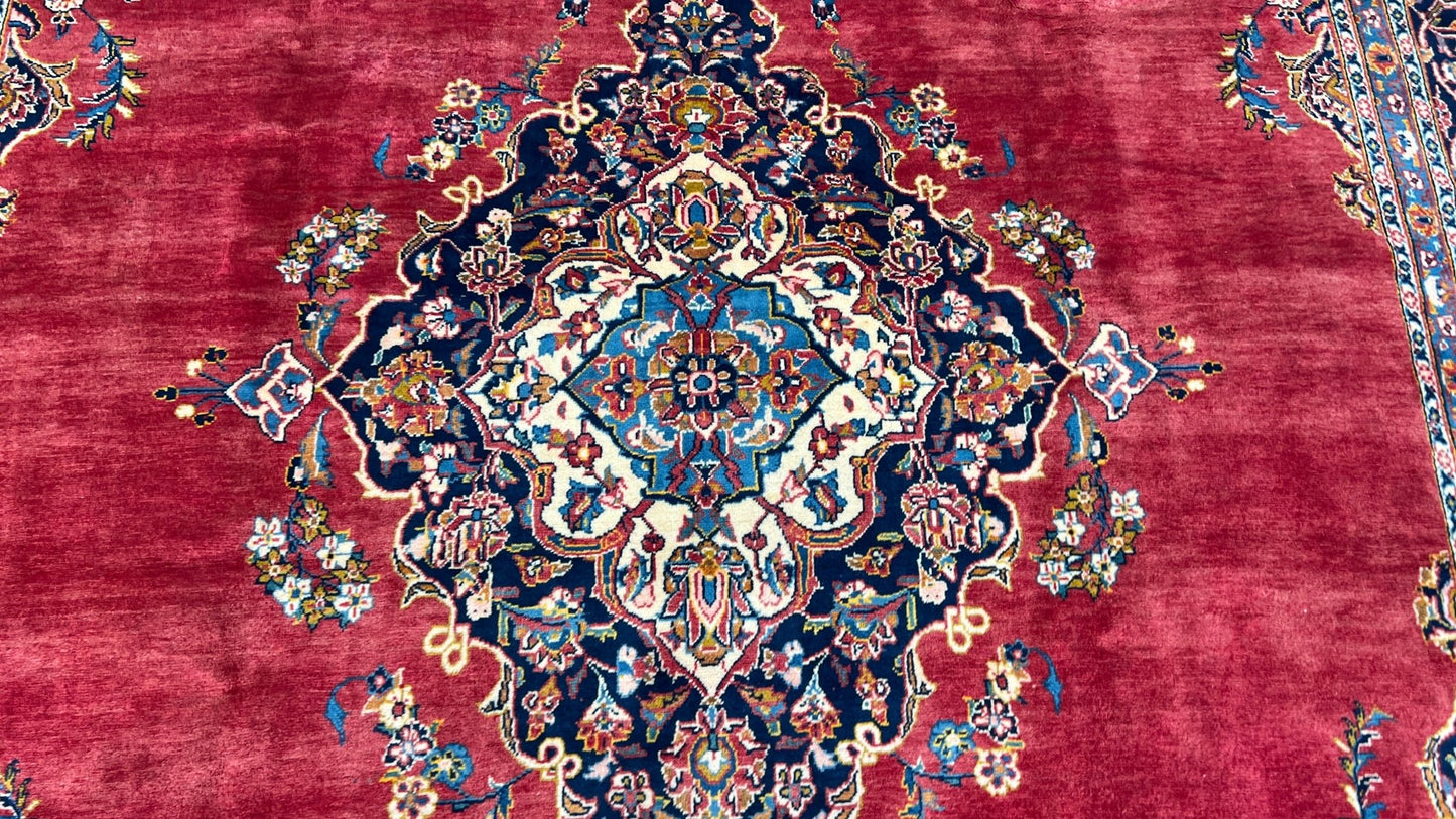 Persian Kashan 8'4"x12'10" Area Rug
