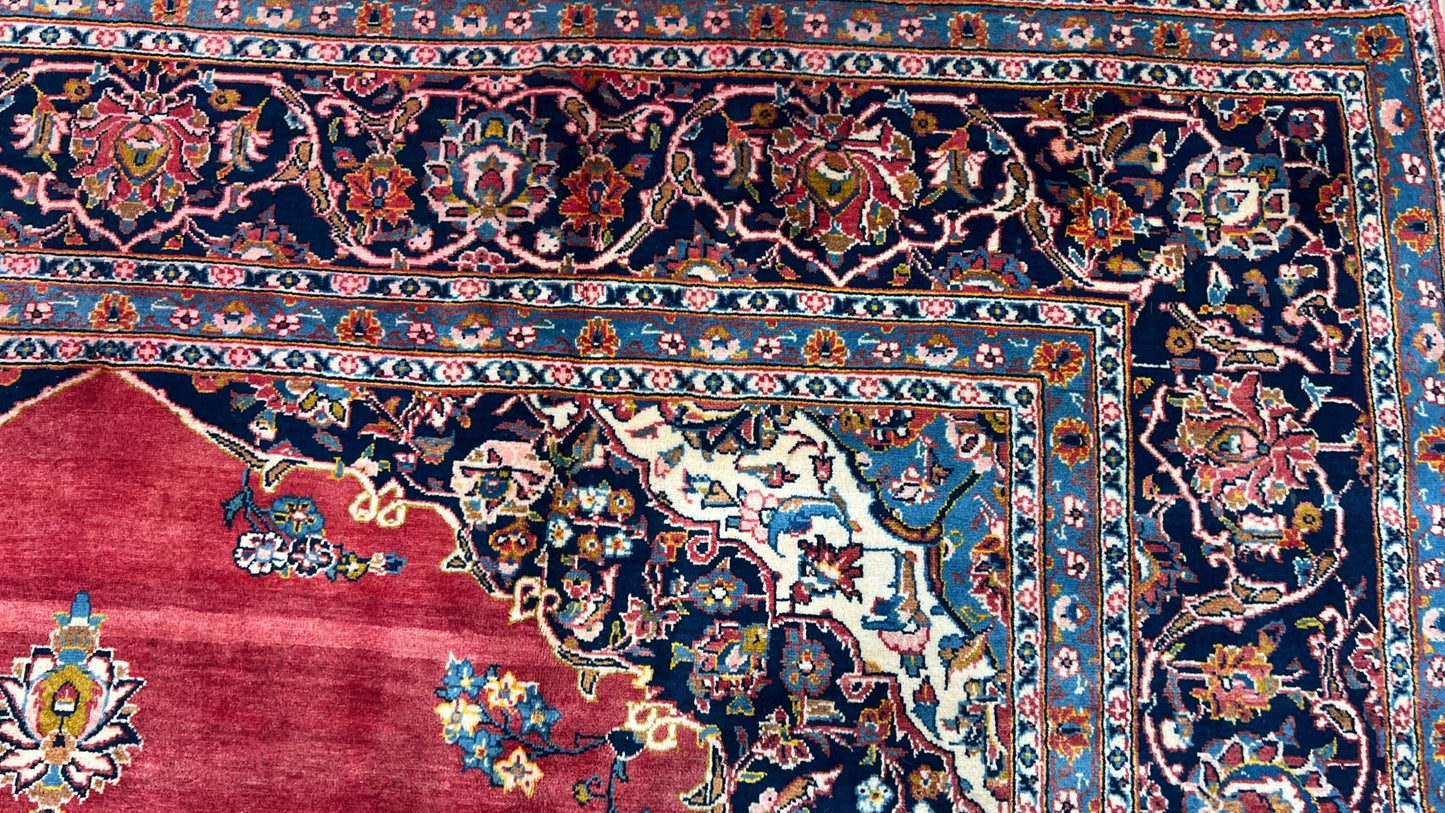 Persian Kashan 8'4"x12'10" Area Rug