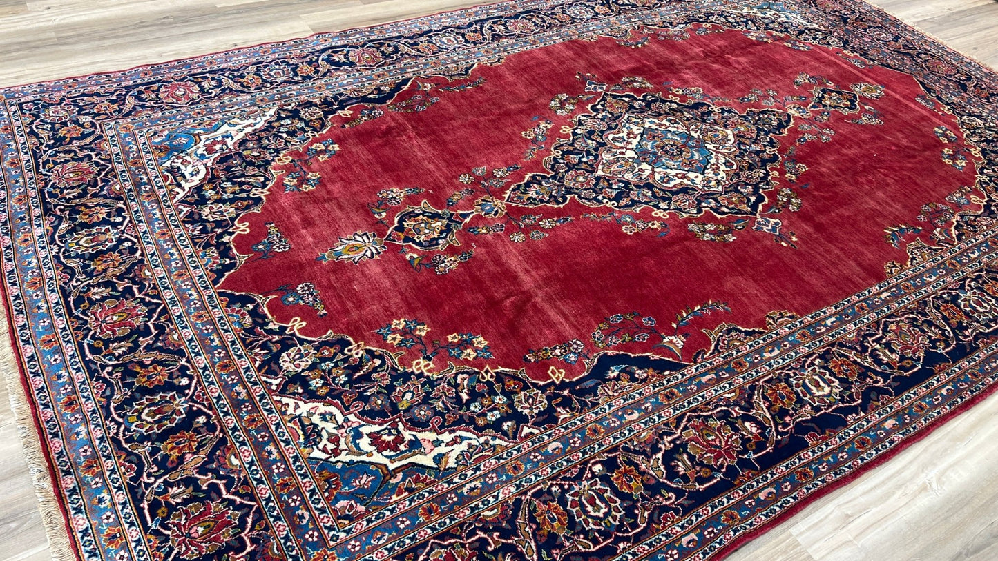 Persian Kashan 8'4"x12'10" Area Rug