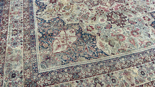 Persian Lavar Kerman 9'8"x12'4" Area Rug