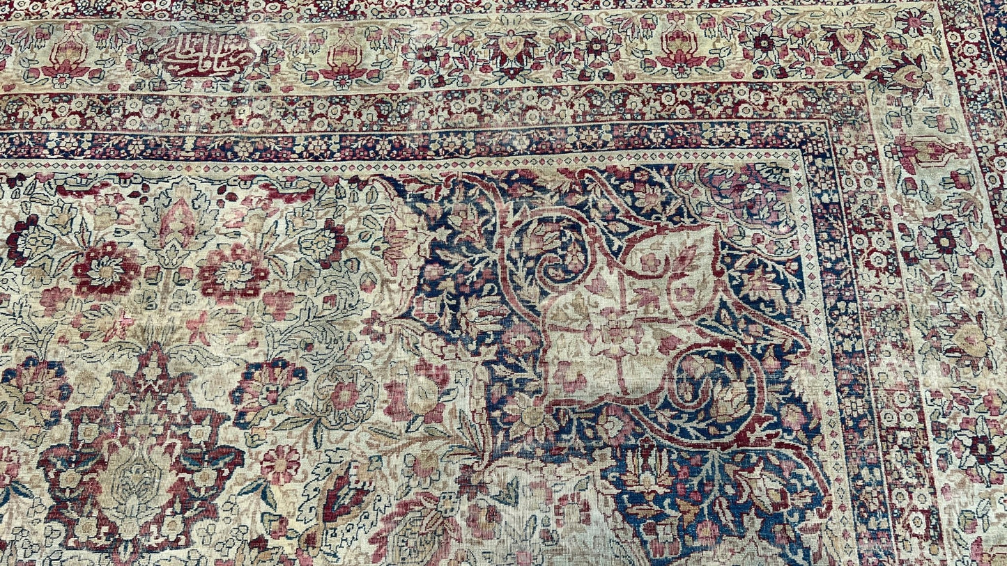 Persian Lavar Kerman 9'8"x12'4" Area Rug