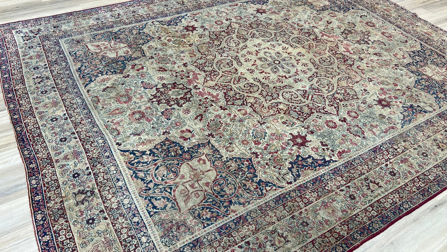 Persian Lavar Kerman 9'8"x12'4" Area Rug