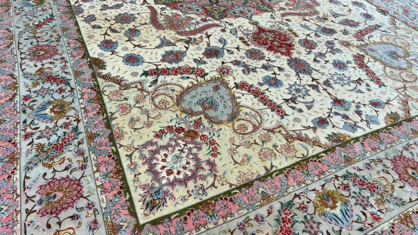 Persian Tabriz 8'10"x11'10" Area Rug