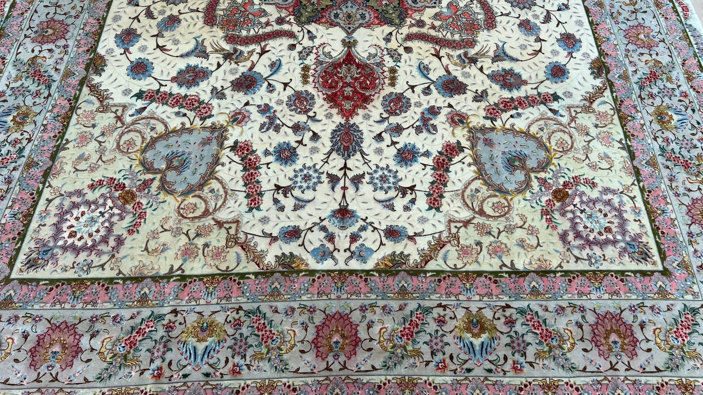 Persian Tabriz 8'10"x11'10" Area Rug