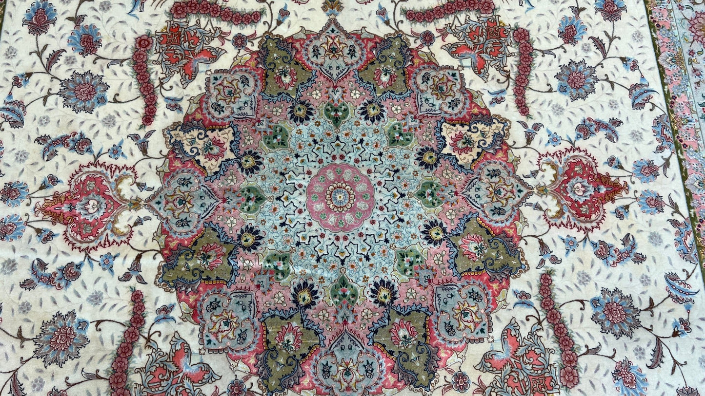Persian Tabriz 8'10"x11'10" Area Rug