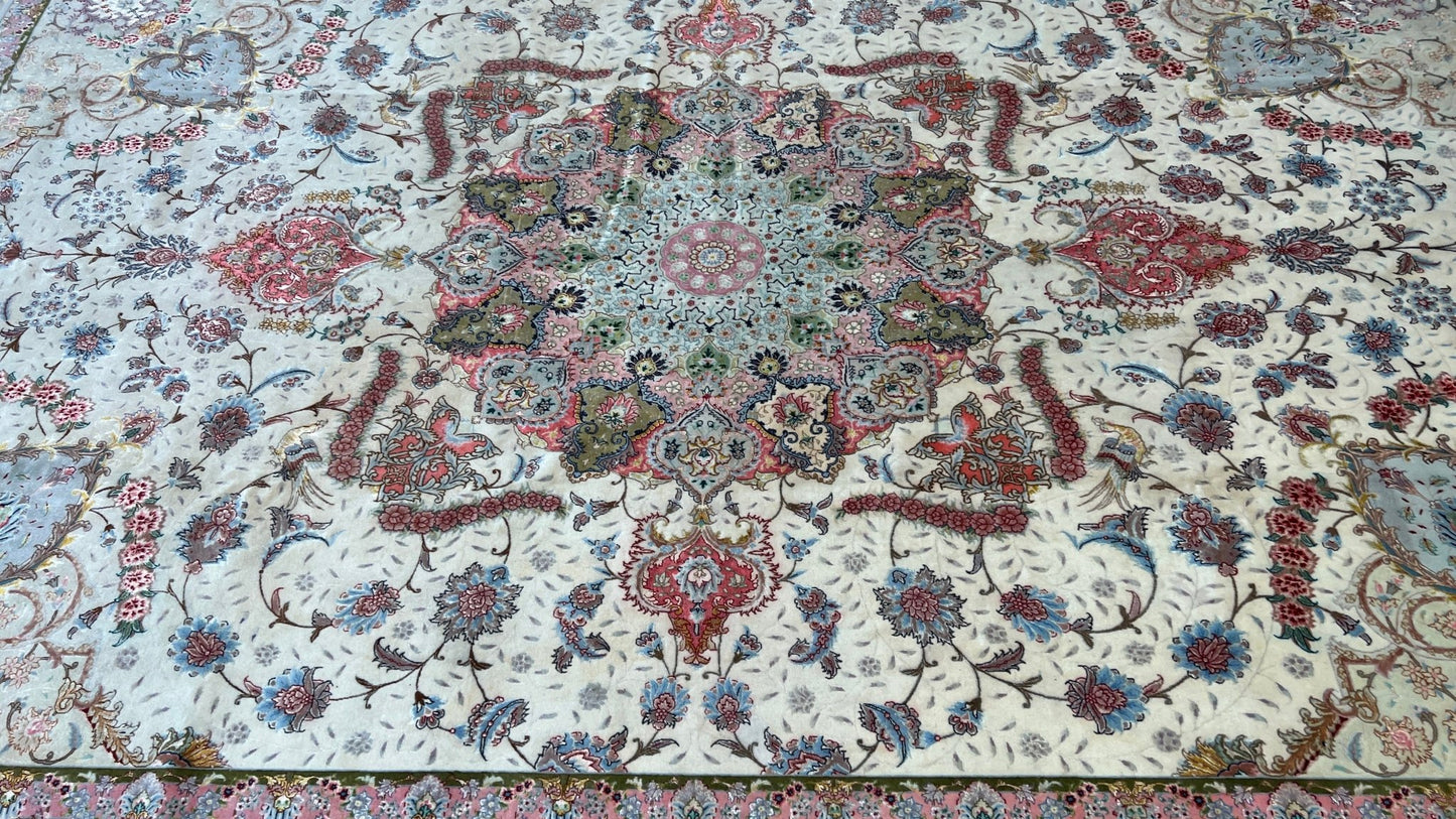 Persian Tabriz 8'10"x11'10" Area Rug