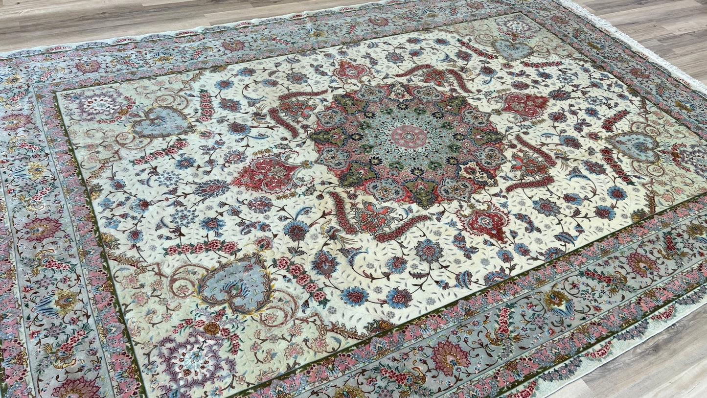 Persian Tabriz 8'10"x11'10" Area Rug