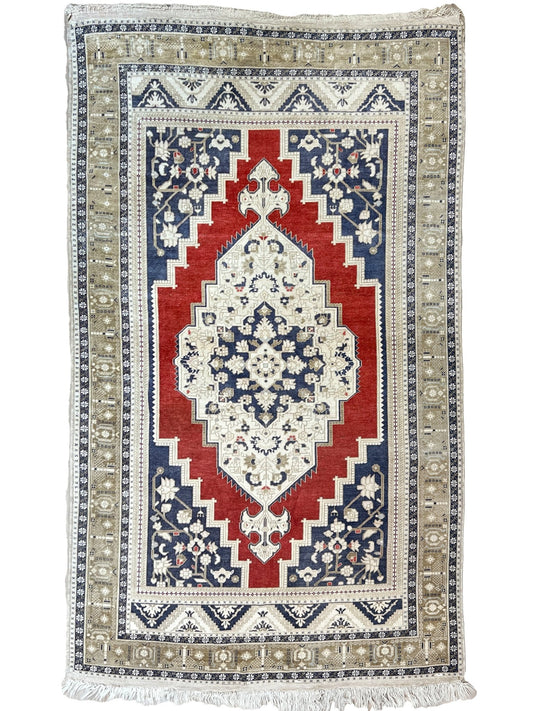 Turkish Vintage 6'7"x10'11" Area Rug