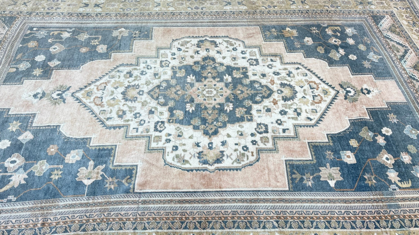 Turkish Vintage 7'4"x11'5" Area Rug