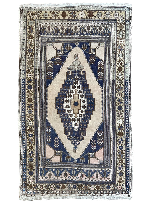 Turkish Vintage 4'2"x6'9" Area Rug