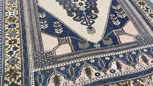 Turkish Vintage 4'2"x6'9" Area Rug