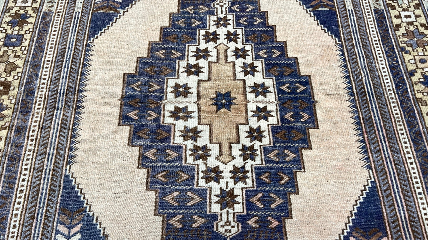 Turkish Vintage 4'2"x6'9" Area Rug