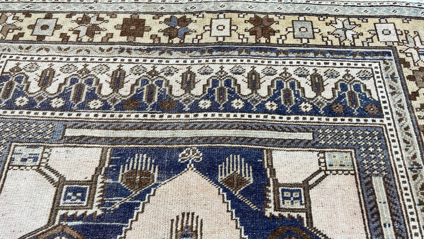 Turkish Vintage 4'2"x6'9" Area Rug