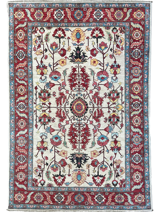 Transitional Heriz 5'11"x9'1" Area Rug