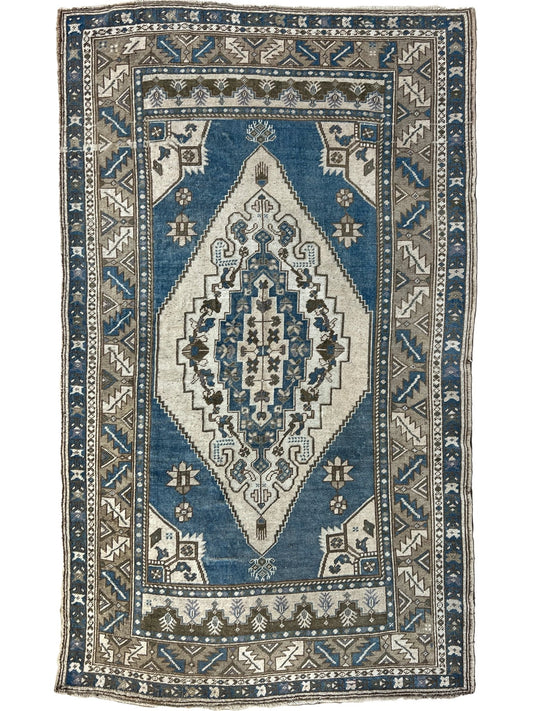 Turkish Vintage 4'4"x7'2" Area Rug