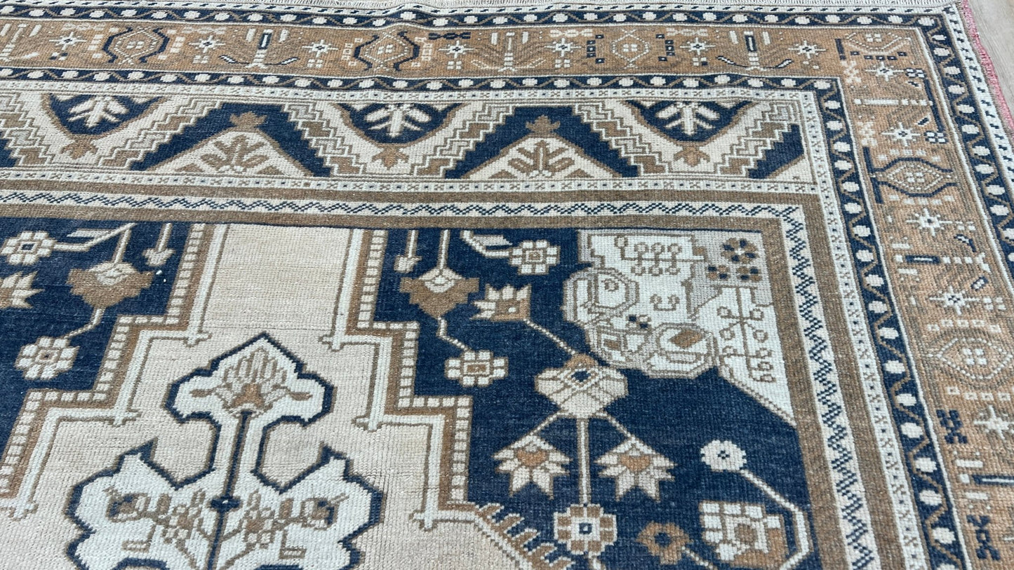 Turkish Vintage 6'1"x9' Area Rug