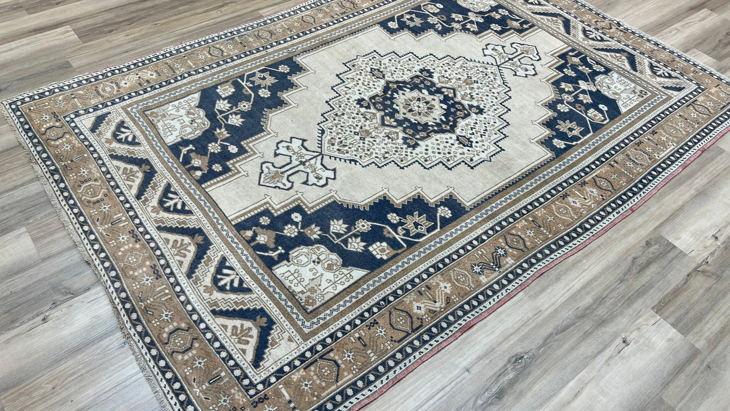 Turkish Vintage 6'1"x9' Area Rug