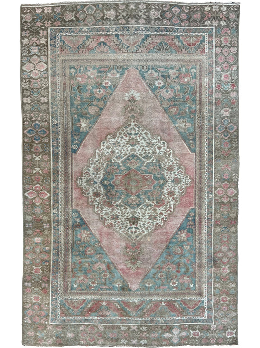 Turkish Vintage 5'7"x9'1" Area Rug