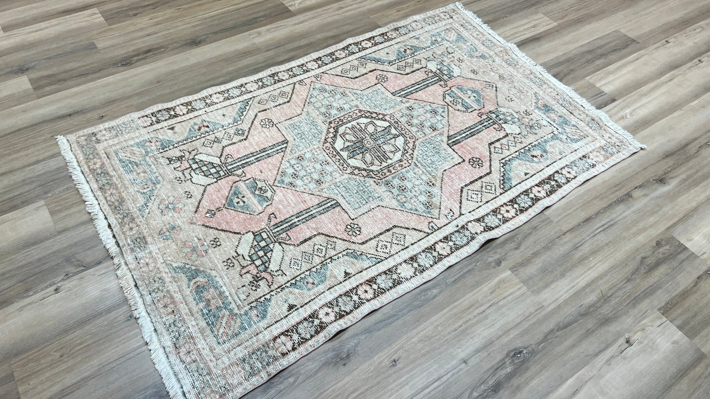 Turkish Vintage 4'2"x6'3" Area Rug