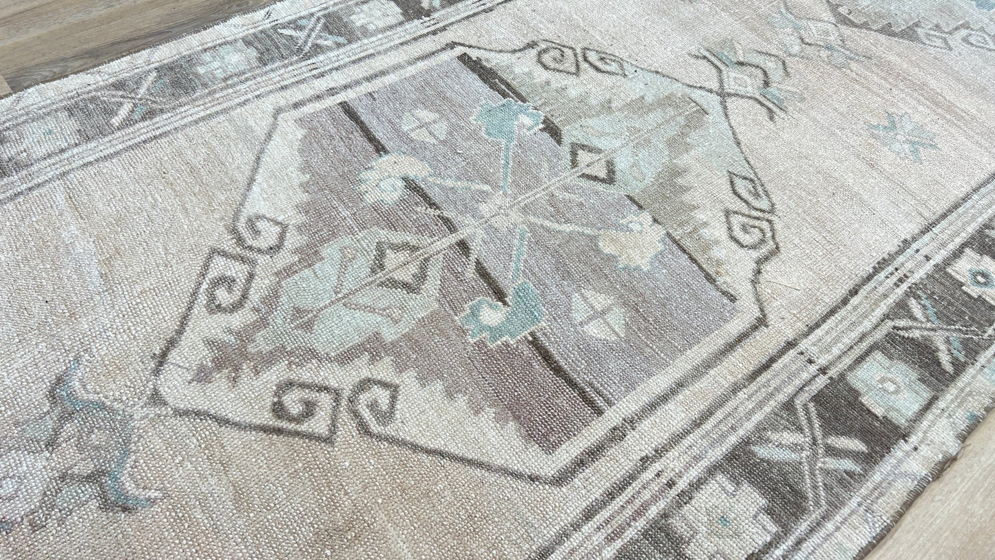 Turkish Vintage Runner 3'4"x13'1" Area Rug