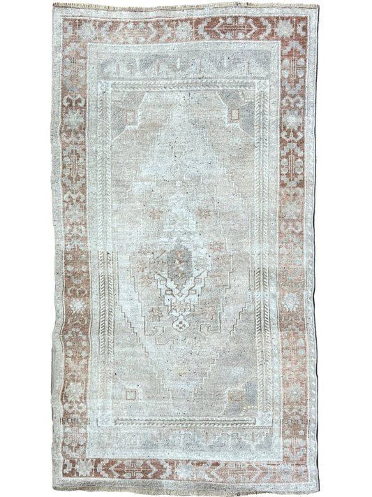 Turkish Vintage 3'6"x6'4" Area Rug