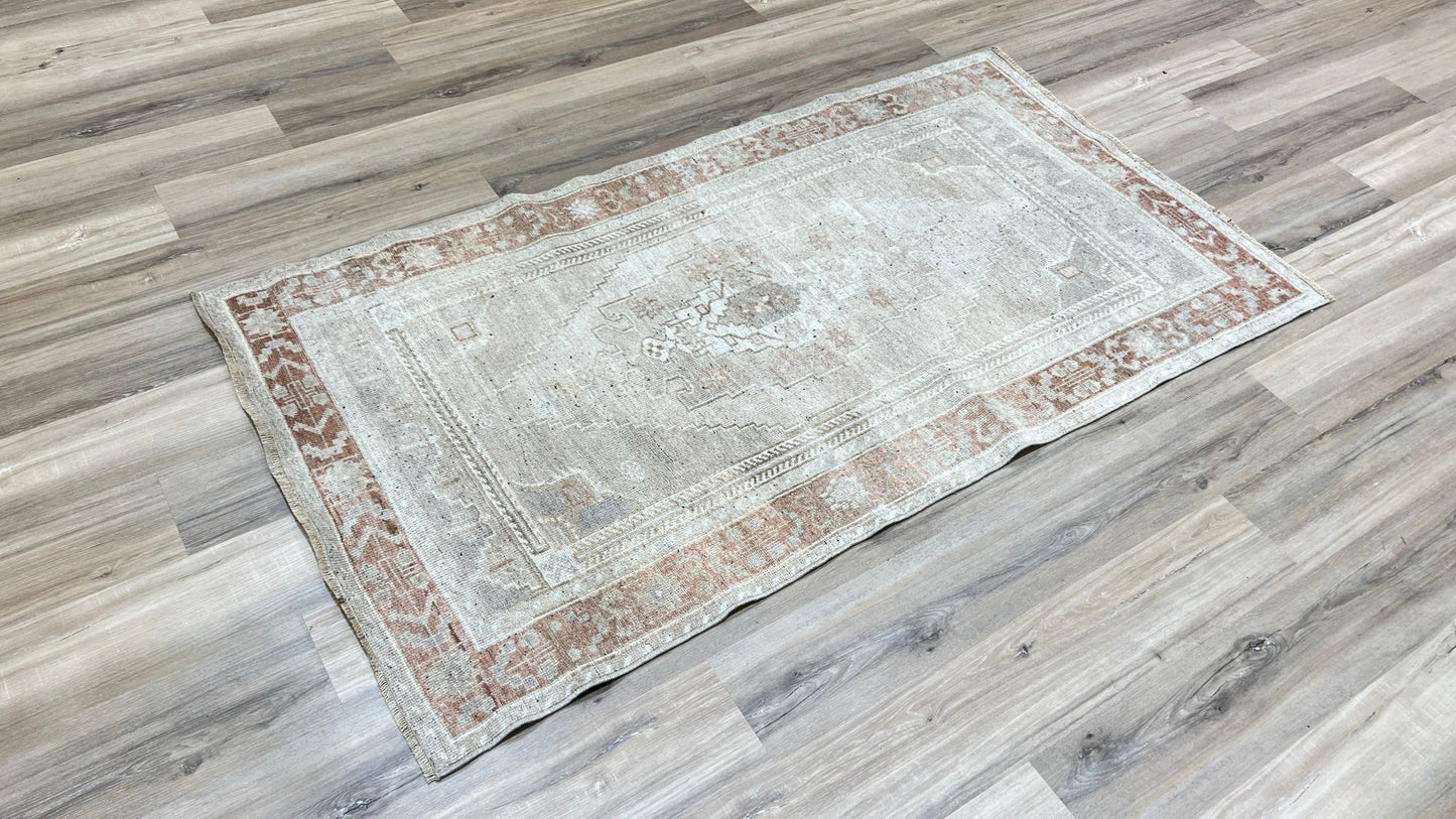 Turkish Vintage 3'6"x6'4" Area Rug