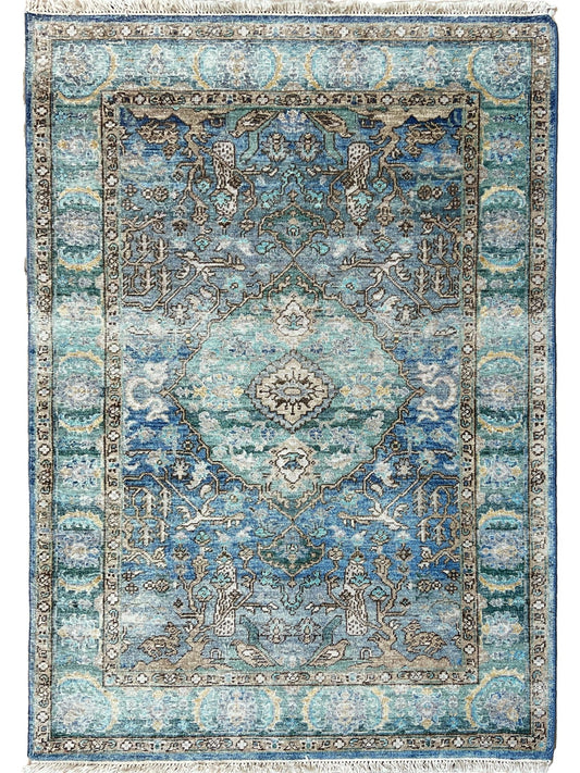Vintage Look Tabriz 4'2"x6'1" Area Rug