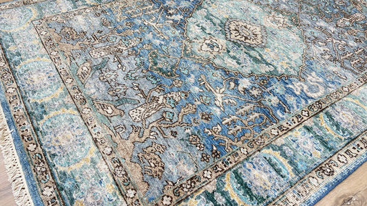 Vintage Look Tabriz 4'2"x6'1" Area Rug