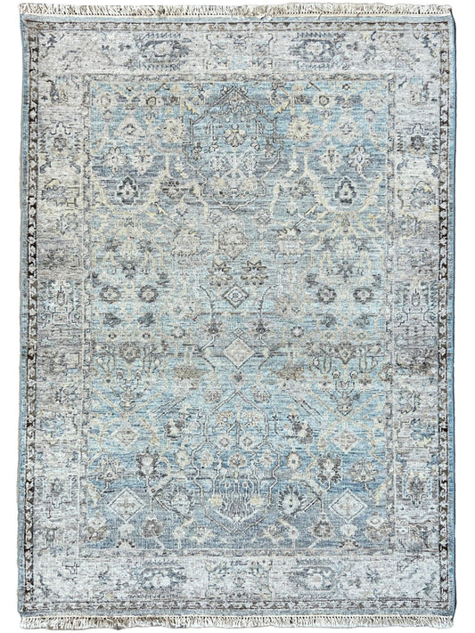 Vintage Look Oushak 4'3"x6' Area Rug