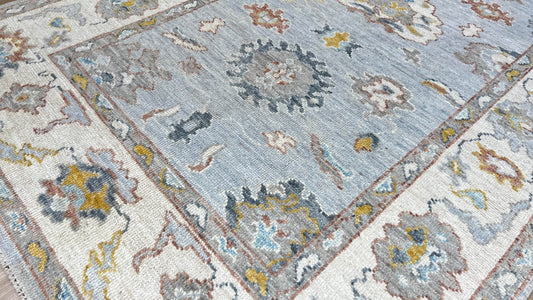 Floral Oushak 4'x6' Area Rug
