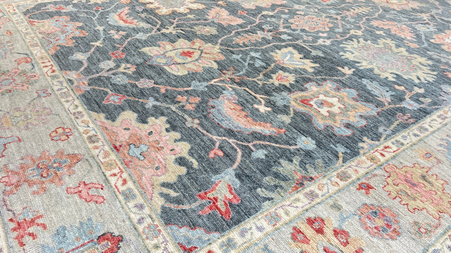 Floral Oushak 10'x13'10" Area Rug