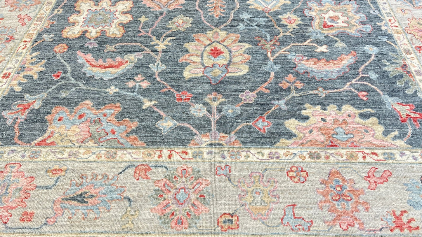 Floral Oushak 10'x13'10" Area Rug
