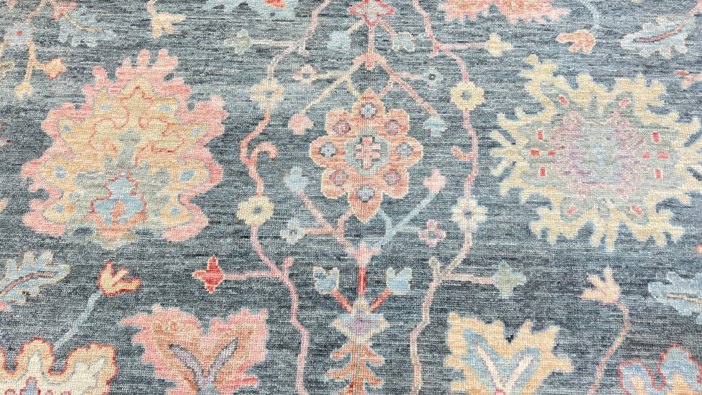 Floral Oushak 10'x13'10" Area Rug