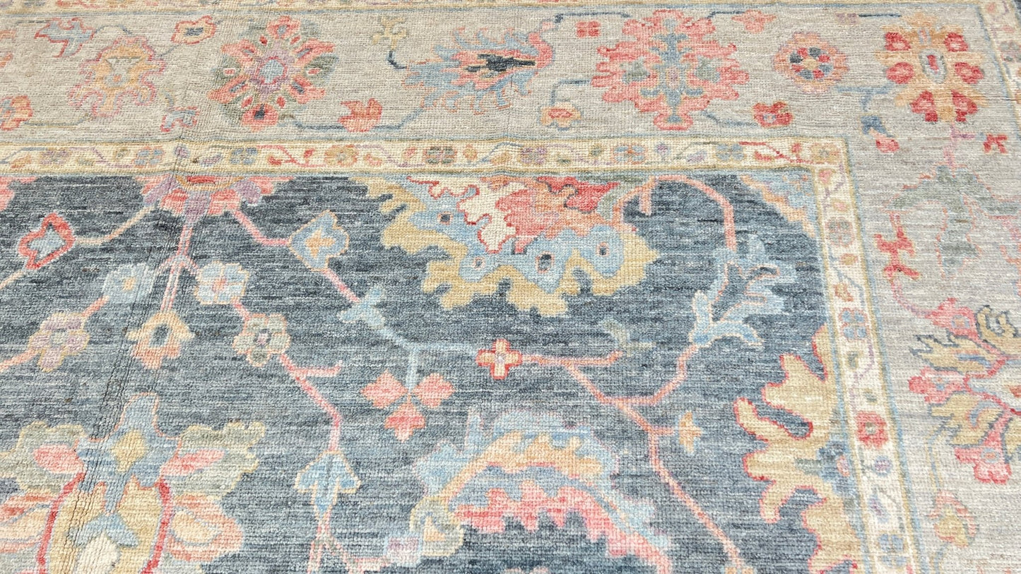 Floral Oushak 10'x13'10" Area Rug