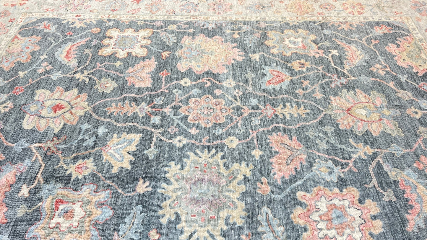 Floral Oushak 10'x13'10" Area Rug