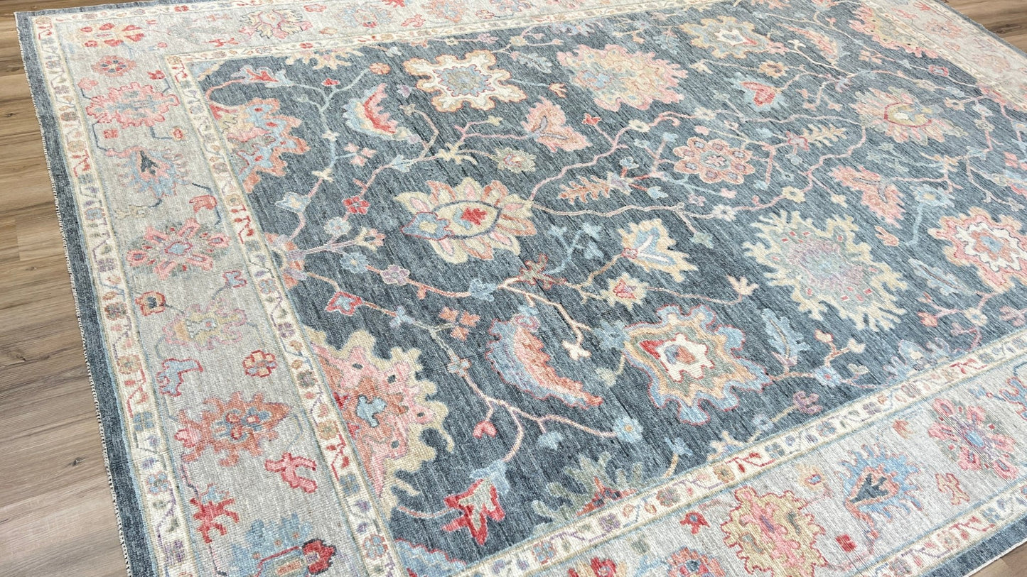 Floral Oushak 10'x13'10" Area Rug