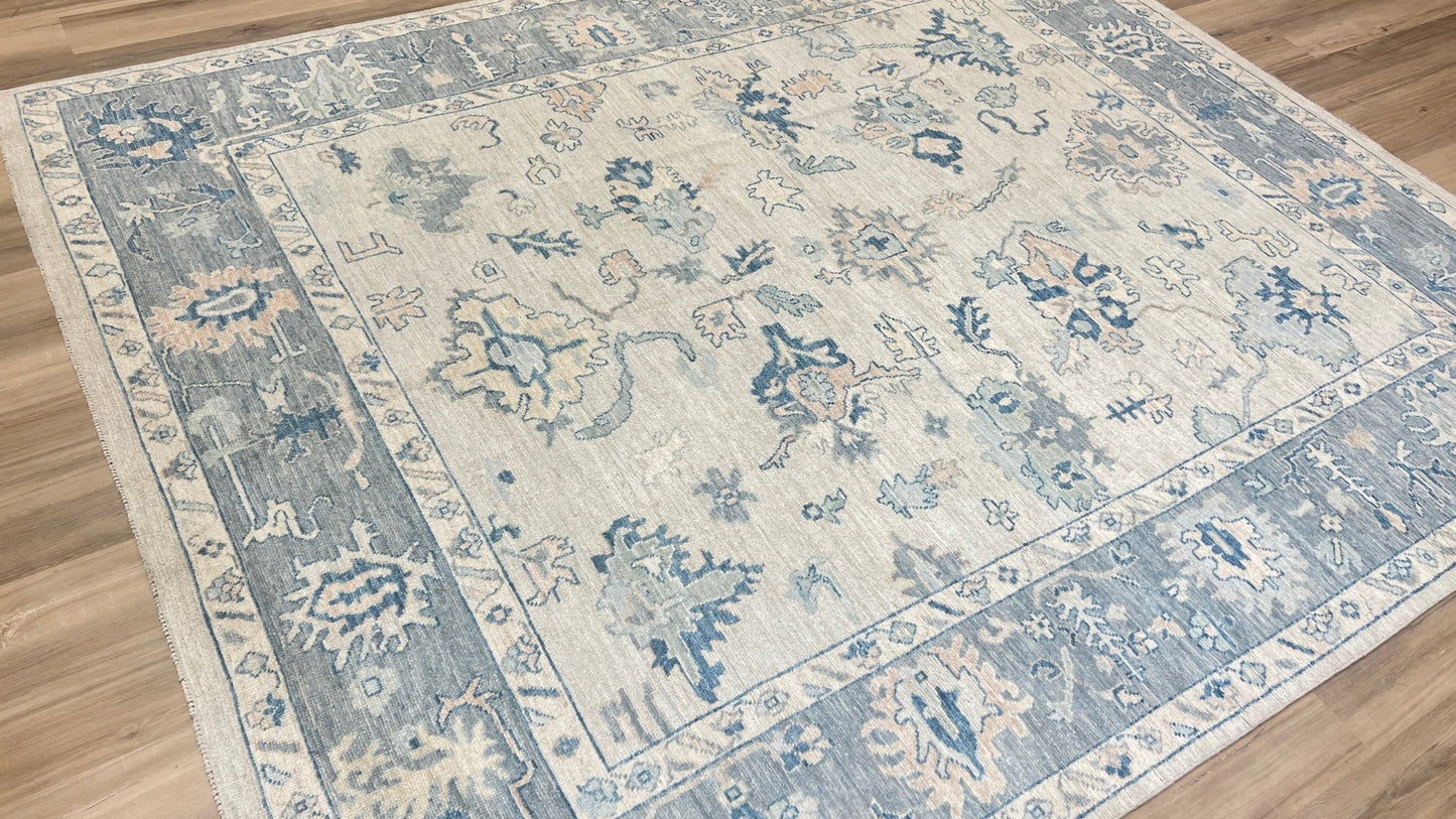 Floral Oushak 8'2"x9'11" Area Rug