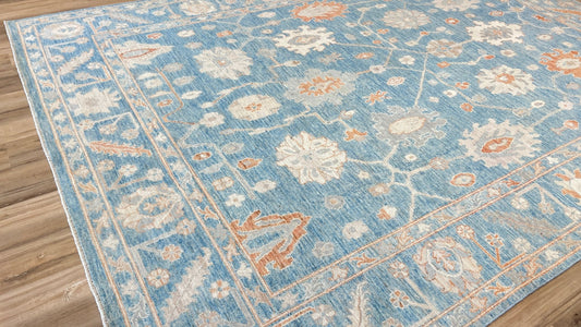 Floral Oushak 8'8"x12' Area Rug