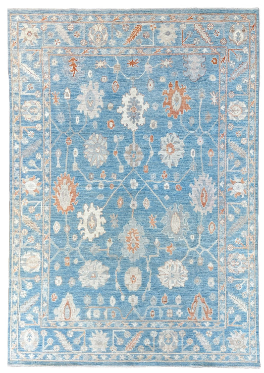Floral Oushak 8'8"x12' Area Rug