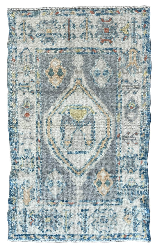 Turkish Oushak 2'x3'5'' Area Rug