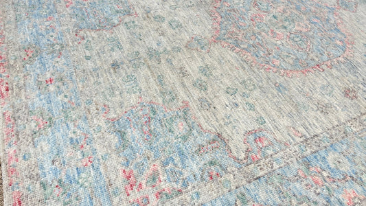 Geometric Oushak 3'10" x 5'7" Area Rug