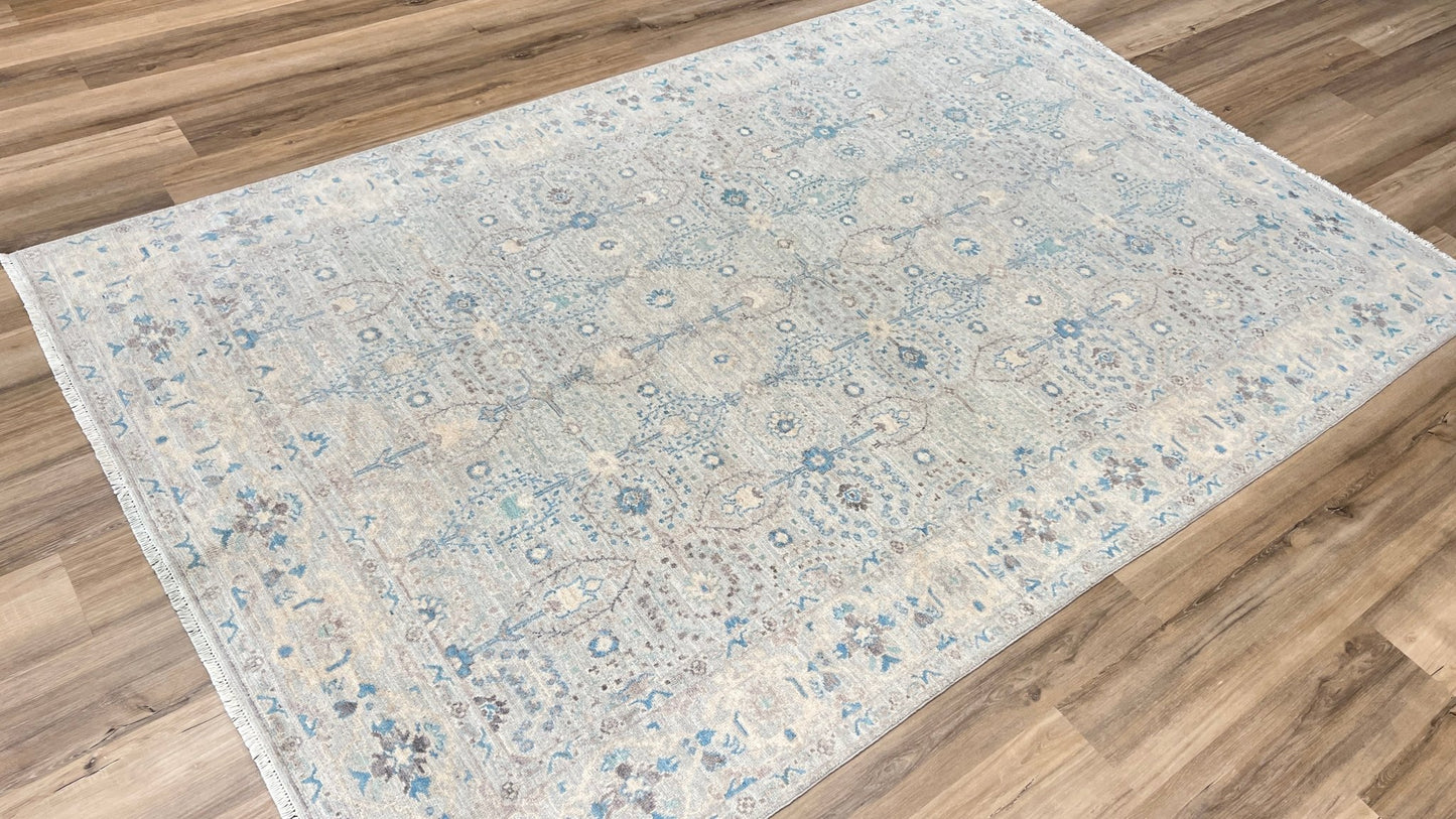 Floral Oushak 5'9"x9' Area Rug