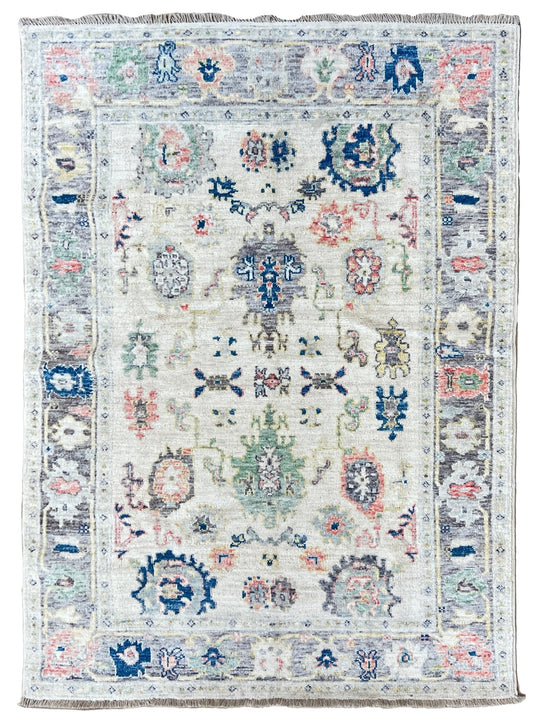 Floral Oushak 3'11" x 5'11" Area Rug
