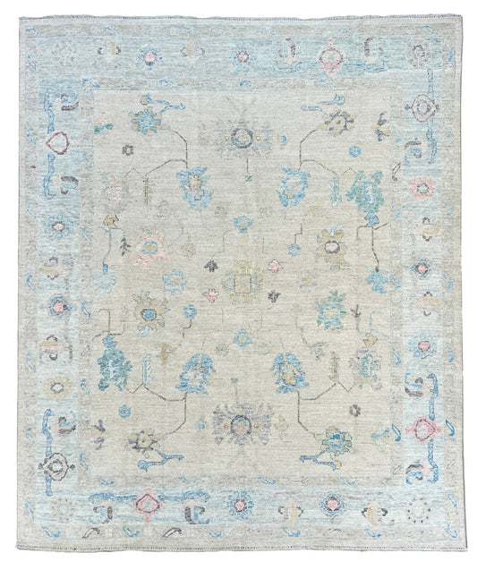 Floral Oushak 8'3" x 9'9" Area Rug